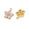 304 Stainless Steel Micro Pave Cubic Zirconia Charms STAS-B088-01G-01-2