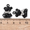 Spray Paint Alloy Pendants ENAM-K076-30P-4