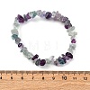 Chips Gemstone Beaded Stretch Bracelets X-BJEW-JB01826-6