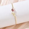 Adjustable Brass Micro Pave Clear Cubic Zirconia Box Chain Slider Bracelets BJEW-C156-09G-04-1