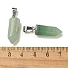 Natural Green Aventurine Pendants G-Z067-07P-13-4