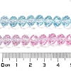 Transparent Painted Glass Beads Strands X1-DGLA-A034-T8mm-A22-3