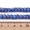 Luminous Handmade Gold Foil Glass Beads Strands FOIL-N029-02A-03-5