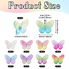  18Pcs 9 Colors Transparent Resin Pendants RESI-TA0002-03-4