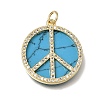 Brass Resin Pendants KK-C262-51G-1