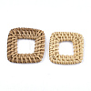 Handmade Reed Cane/Rattan Woven Linking Rings WOVE-T005-21A-2