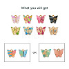 40Pcs 10 Style Transparent Acrylic Charms FIND-BY0001-22-15