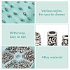 HOBBIESAY 210Pcs 6 Styles Tibetan Style Alloy Spacer Beads FIND-HY0003-56-5