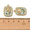 304 Stainless Steel Enamel Pendants STAS-I371-29G-02-3