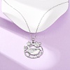 304 Stainless Steel Pendant Cable Chain Necklaces for Men Women NJEW-K308-03E-P-2