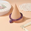 Natural Amethyst Beaded Bracelets BJEW-JB09039-04-5