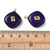 Dyed Natural White Jade Pendants G-H328-06G-A14-3