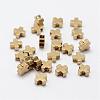 Brass Tiny Cross Charms KK-P094-30-1