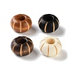 Schima Wood Carved European Beads WD-CBACBB7-02-1