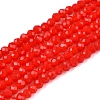 Opaque Solid Color Imitation Jade Glass Beads Strands EGLA-A044-P1mm-D22-1