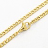 304 Stainless Steel Curb Chain Necklaces STAS-O037-95G-1