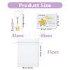 35Pcs Resin Star Keychains KEYC-DC00067-2