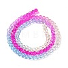 Transparent Painted Glass Beads Strands LS-DGLA-A034-T4mm-A14-5