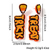 Halloween Handmade Glass Seed Beads Dangle Stud Earrings WA9568-1-3