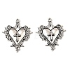 Gothic Tibetan Style Alloy Pendants TIBEP-K001-02A-AS-1