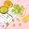36Pcs 3 Colors Lemon Acrylic Pendants PALLOY-FS00059-02-8
