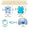 DICOSMETIC Bear & Frog Food Grade Eco-Friendly Silicone Needle Caps DIY-DC0002-20-2