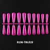 Solid Color Plastic Seamless Toe False Nail MRMJ-R106-TBL028-2