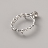 925 Sterling Silver Pendant Cabochon Settings STER-WH0065-020P-2