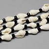 Sea Shell Beaded Multi-strand Necklaces NJEW-T003-148-2