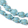 Synthetic Turquoise Dyed Beads Strands G-B184-D02-02-3