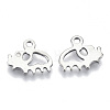 Non-Tarnish 201 Stainless Steel Charms STAS-R116-028-2