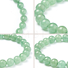 Natural Green Aventurine Round Beads Stretch Bracelets BJEW-PH0001-8mm-24-4