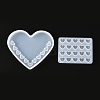 2Pcs Heart Parking Sign Car Number Plate Silicone Molds Sets DIY-P019-13-1