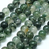 Natural Moss Agate Beads Strands X-G-I199-06-4mm-1