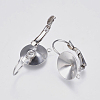 304 Stainless Steel Leverback Earring Settings X-STAS-F139-052P-2