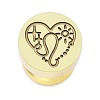 Constellation Golden Tone Wax Seal Brass Stamp Heads LS-STAM-P002-02G-07-1