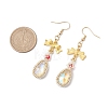 Alloy Glass Earrings EJEW-MZ00313-03-3