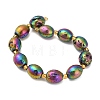 Electroplated Natural Druzy Geode Crystal Beads Strands G-F833-O01-01E-3
