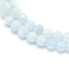 Natural Aquamarine Beads Strands G-E411-19D-3mm-3