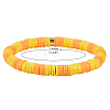 Handmade Polymer Clay Heishi Beads Stretch Bracelets Sets BJEW-JB05902-01-2