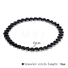Synthetic Non-magnetic Hematite Beads Stretch Bracelets for Men RL7655-15-1