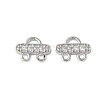 Brass Micro Pave Cubic Zirconia Pendants KK-P290-28P-1