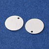 925 Sterling Silver Blank Flat Round Charms STER-F057-01S-01-2