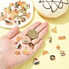 40Pcs 8 Styles Alloy Enamel Pendants PALLOY-CJ0001-159-4