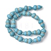 Synthetic Turquoise Dyed Beads Strands G-B184-B02-03-3
