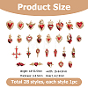Zinc Alloy Pendants FIND-WH0816-200C-KCG-2