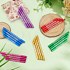 12 Sets 6 Colors Aluminium Round Tube Big Pendants FIND-MA0001-29-4