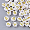 Plating Acrylic Beads PACR-R242-01W-1