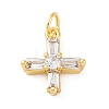 Brass Micro Pave Cubic Zirconia Pendants KK-S510-33G-01-1