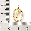 Brass Micro Pave Cubic Zirconia Pendants ZIRC-P123-01G-I02-3